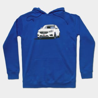 Arctic White MG3 Car Hoodie